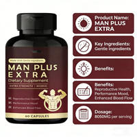 Capsules OEM Man Plus Extra, marque privée, complément énergétique pour hommes, stimulant de vitalité et de performance, pilules de bien-être