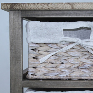 Tủ Gỗ Chất Lượng Cao Với Ngăn Kéo Giỏ Rơm - Product Image 4