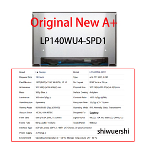 Monitor Lcd 14 "1920*1200 EDP 30Pin Pengganti LP140WU4 SPD1 SPH1 LP140WU2 SPD1 NE140WUM N6P B140UAN02.1 N140JCA EEK EEP EEQ - Product Image 3