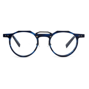 แว่นตาสำหรับผู้ชายกรอบแว่นสายตาทรงกลมทำด้วยมือสไตล์อิตาลีกรอบแว่นอ่านหนังสือกรอบแว่น - Product Image 2