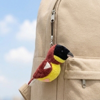 Porte-clés en peluche personnalisé en forme d'oiseau, pendentif doux en forme d'animal en peluche, breloque de sac, accessoire cadeau