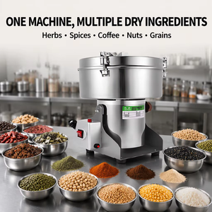 Moulin à poudre haute vitesse 5000g pour farine, céréales, herbes, épices - Machine commerciale <span class=keywords><strong>Moulinex</strong></span> grande capacité - Product Image 5