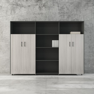 Meuble de rangement de bureau moderne personnalisé, armoire de classement en bois et en acier avec tiroirs - Product Image 1