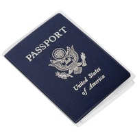 Offre Spéciale en gros clair Transparent givré carte d'identité protecteur de voyage passeport porte-couvercle étui organisateur convient presque pays