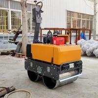 Mini-compacteur routier hydraulique de 0,6 tonne, moteur diesel Changchai, 30 kN, double tambour vibrant, machine de compactage du sol et de l'asphalte