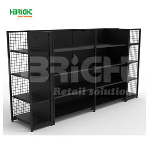 Vente en gros de panneaux perforés en métal personnalisés, étagères de gondole pour supermarchés - Product Image 2