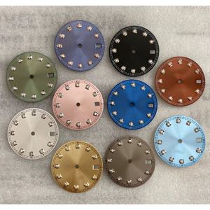 Esfera de reloj de 28.5mm con efecto sol y diamantes, accesorio modificado para movimiento mecánico NH35 NH36, piezas de reloj - Product Image 1