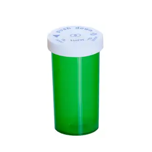 Plastic Pill Medicines Container Child-Resistant Caps Vials Prescription Waterproof Vial