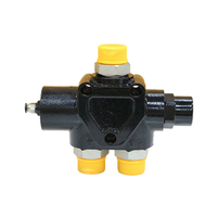 Vanne hydraulique de distribution à commande pneumatique pour systèmes hydrauliques de camions-bennes