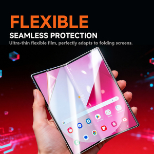 ฟิล์มไฮโดรเจลใส HD กันรอยขีดข่วนตัวป้องกันหน้าจอ EPU สำหรับ Samsung <span class=keywords><strong>Galaxy</strong></span> Z Z Fold 3 <span class=keywords><strong>4</strong></span> 5 6 7สำหรับเครื่องตัด - Product Image 2