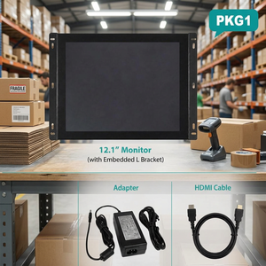 Monitor de Panel OEM Duradero, Monitor de Alta Resolución, Monitor de Panel Profesional con Soportes de Montaje en Panel - Product Image 1