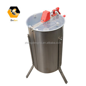 Extracteur de miel manuel 3 cadres, Nouveau modèle BH, Moins cher, Grande centrifugeuse manuelle 3 cadres en acier inoxydable pour le miel - Product Image 4