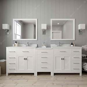 Gabinetes de Baño Estilo Americano, Gabinetes de Baño Modernos en Venta, Gabinetes con Lavabo para Baño - Product Image 1