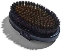 Brosse sèche en cuivre noir de marque privée exfolier réduire le stress brosse de bain en poils de cuivre logo privé brosse de bain neutre