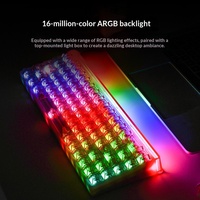 Clavier magnétique filaire HEXGEARS MX68 8000Hz avec interrupteurs magnétiques Kailh, 65 %, cadre à joint, ARGB, à dégagement rapide, pour gaming et bureau
