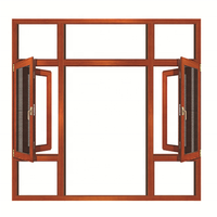 Ventana de aluminio para colgar, ventanas correderas de vidrio y aluminio