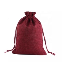 Petits Sacs Cadeaux en Toile de Jute Naturelle à Cordon Coulissant pour Bijoux avec Logo Personnalisé