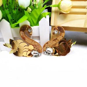 Tại chỗ tự làm hạt long lanh thiên nga Phụ Kiện Giày mũ quần áo túi vải vá - Product Image 3