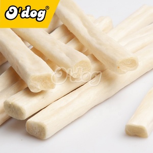 Golosinas para Perros de Cuero Crudo Prensado, Palitos de Cuero Artificial para Limpiar los Dientes, Golosinas Masticables para Perros - Product Image 2