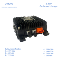 Chargeur embarqué EV 3,3 kW OBC à refroidissement par air 48V 72V 96V 144V 312V