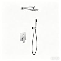 Ensemble de douche mural monocommande en acier inoxydable sans plomb, système de salle de bain intégré complet, robinet de douche – Vente en gros directe usine