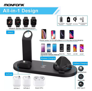 15w 3 in 1 Fast Wireless Chargers <strong>Universal</strong> Power Supply <strong>Adapter</strong> Charging for Smart Mobile Phone Earphone Watch <strong>Multifunction</strong> - Product Image 2
