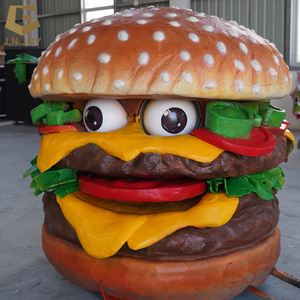 SGAI45 interior restaurante decoración Animatronic modelo Zigong fábrica personalizada hamburguesa simulada - Product Image 2