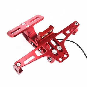 Cadre de <span class=keywords><strong>plaque</strong></span> d'<span class=keywords><strong>immatriculation</strong></span> arrière de moto, pièces de rechange de haute qualité, <span class=keywords><strong>avec</strong></span> éclairage universel - Product Image 3