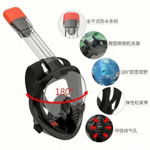 Máscara de Buceo de Cara Completa para Niños Usa Mairun Modelo 406, de Silicona, Antivaho, con Lente Única, para Snorkel, Buceo Libre y Respiración Libre - Product Image 2