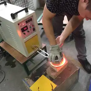 Horno eléctrico de fusión por inducción de oro, 200 grados, para metal y aluminio, 10-3000 kg