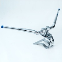 Guidon de moto Chrome 1.5 Sportster XL 883 1200 Fatboy Fathob, barre en acier de remplacement INCA 2005-2007, neuf, garantie 1 an
