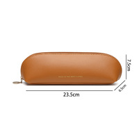 Trousse de maquillage pour 12 à 14 pinceaux de moins de 22 cm, étui à crayons en cuir PU, trousse de maquillage avec fermeture éclair, organiseur de trousse à crayons