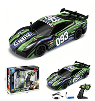 Voiture télécommandée 1:64 2.4G 4x4 pour drift, mini voiture de course avec lumières, modèle de voiture de course télécommandée à l'échelle réelle, cadeau