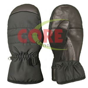 2025 nuevos guantes deportivos de cuero de vaca con aislamiento personalizado para hombres y mujeres, mitones cálidos para esquí y nieve, empuñaduras cómodas para snowboard - Product Image 1