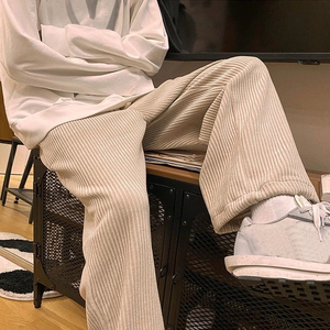 <strong>Men</strong> Baggy <strong>Classic</strong> Style Casual Pants Loose Straight Pants <strong>Corduroy</strong> <strong>Trousers</strong> - Product Image 4