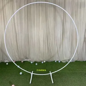 Arche de mariage <span class=keywords><strong>en</strong></span> métal doré, décoration de ballons, anniversaire, remise de diplôme, décoration de mariage, événement, fête, arche de fond - Product Image 4