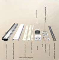 Barre LED Tri-proof à large plage de tension AC165-265V, IP65, 2FT/4FT/5FT/600mm/1200mm/1500mm, idéale pour les parkings, les entrepôts, les tunnels