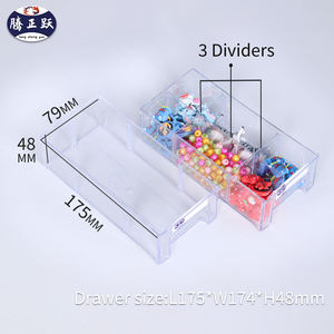 Tengzhengyue 40 pièces Leap bureau blocs de construction organisateurs bricolage en <span class=keywords><strong>plastique</strong></span> Varia conteneur tiroir Type nécessités quotidiennes stockage Bo - Product Image 4