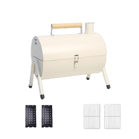 Barbecue portable de camping en fer, pliable, double face, sans fumée, robuste et de qualité supérieure, pour la cuisine en plein air et dans le jardin