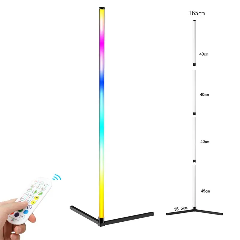 RGBIC Magic Color Corner Standing Mood Lamp LED Floor Light 5V/2A USB Power APP Control