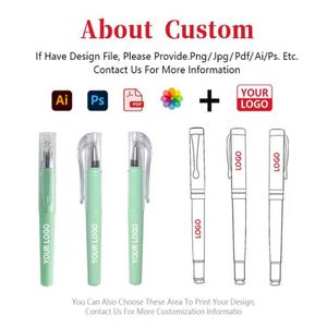 Wholesale Portable <b>Mini</b> Pocket Pen Gel Fountain Pen Signature Pen Stationery Can Custom Logo - Product Image 2