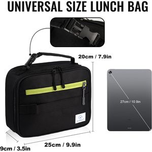 Boîte à lunch isotherme de 7 pouces, souple et réutilisable, pour l'école, le bureau, les enfants et les adultes - Product Image 3