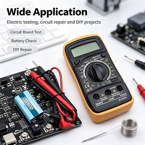 Multimètre numérique XL830L haute précision avec écran LCD bleu et fonction de maintien des données pour tests électriques (sans batterie) - Product Image 6
