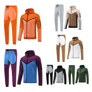 Conjunto personalizado para hombre, Jersey polar de dos piezas, Sudadera con capucha, pantalones de chándal, conjunto de chándal, precio barato, transpirable para hombre - Product Image 6