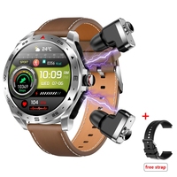 Reloj Inteligente 2 en 1 con Auriculares, Pantalla de 1.52'', Monitor de Presión Arterial y Frecuencia Cardíaca para Android, Modelo T92