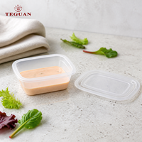 Boîte à lunch moderne scellée jetable en PP de qualité alimentaire Teguan TG-P2 2 oz, conteneur de stockage de sauce bento