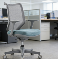 Nouvelle chaise de bureau ergonomique moderne à dossier haut en tissu maillé, pivotante, pour personnel de direction