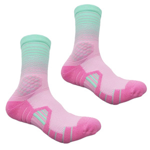 Calcetines atléticos acolchados gruesos de alta calidad para baloncesto y correr estilo de tripulación con logotipo inferior para deportes de senderismo de primavera - Product Image 1