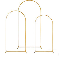 Arche de mariage moderne en fer, hauteur 2,2 m, avec décoration rideau en tulle pour mariages - Marque Fanhua Huijin