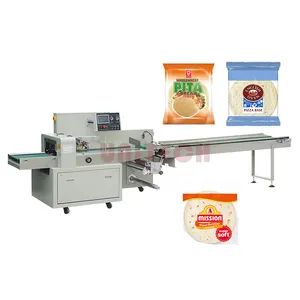 Machine d'emballage de sacs en plastique de haute qualité pour pain naan roti tortilla burrito sandwich beignet